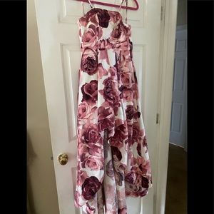 Speechless size 0 hi low floral convertible strap dress